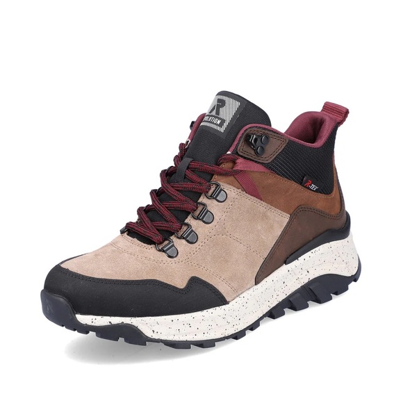 Rieker Shoes - Rieker W0062 hiking boots side-zip size 7 EUR 38 beige combination